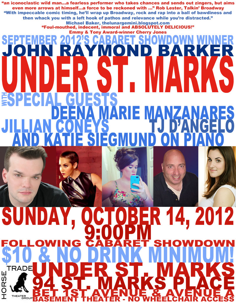 Tonight at Under St. Marks!